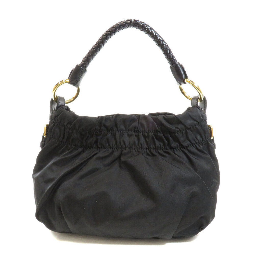 Prada gathered Bow Bag Tessuto Hobo Black